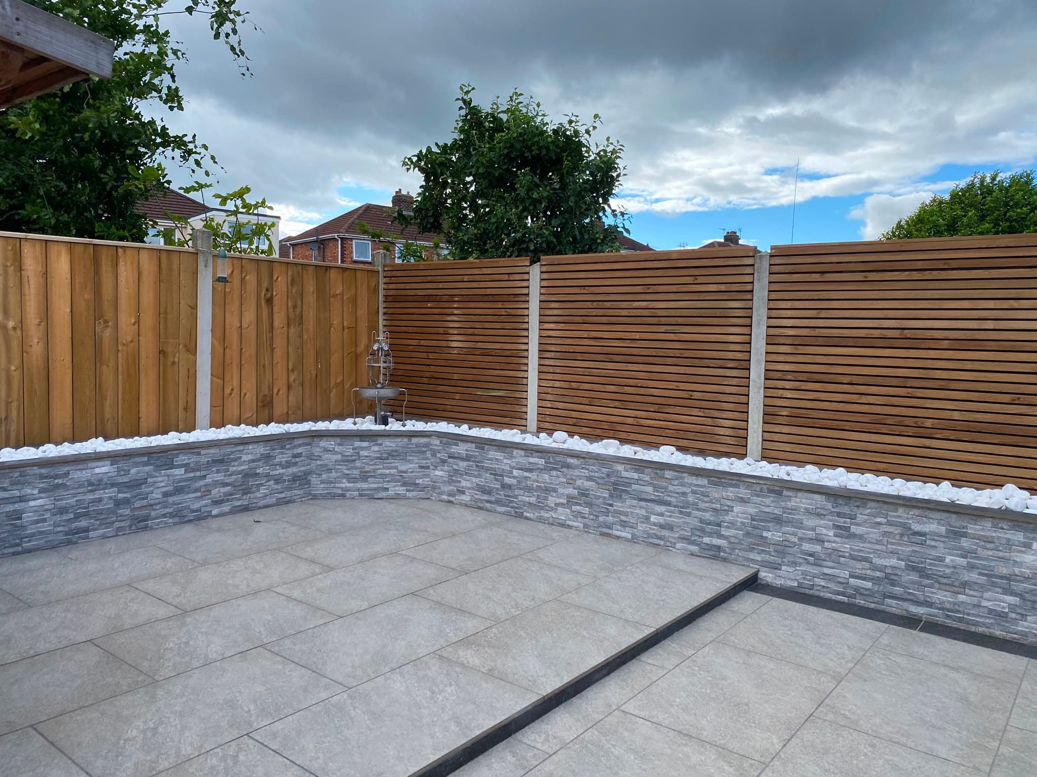 Horizontal Slat Fence