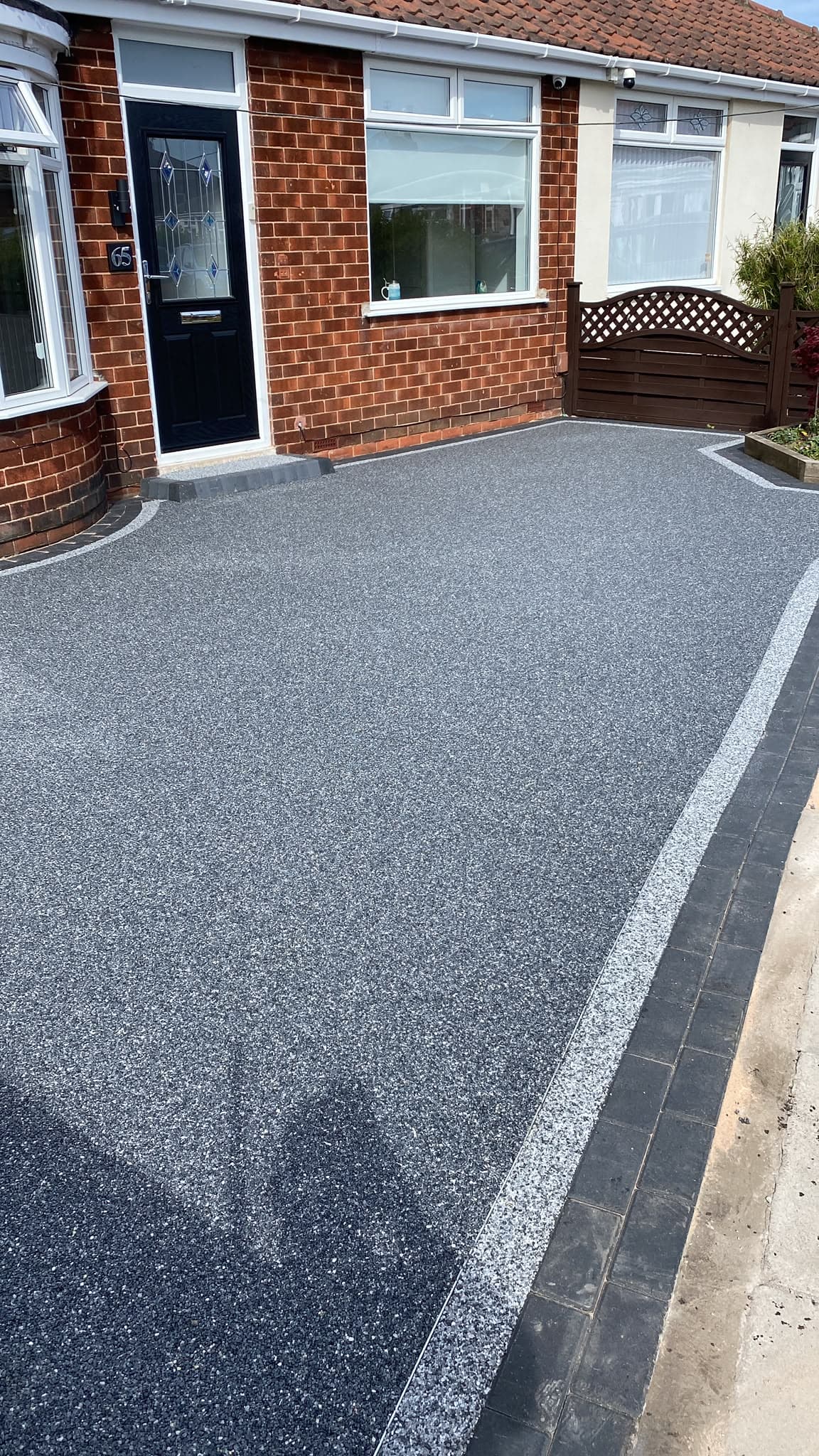 Dark Resin Driveway